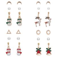 Boucles d'oreilles de Noël, Alliage, bijoux de mode & pour femme, plus de couleurs à choisir Vendu par paire