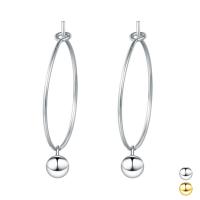 Sterling Silver Huggie Hoop Earring, 925 Sterling Silver, Round, plated, fashion jewelry & for woman 4mm, 28mm, 20mm 
