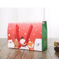 Christmas Gift Bag, paper box, durable, red, 27.5cmX11.8cm X19.8cm 
