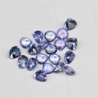 Gemstone Cabochons, Natural Zoisite, Heart, polished, DIY & faceted, purple, 4*4mm 