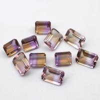 Gemstone Cabochons, Ametrine, Rectangle, polished, DIY & faceted, purple 