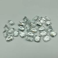 Gemstone Cabochons, Jade, Rectangle, polished, DIY & faceted, clear 
