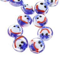 Refined Lampwork Beads, Flat Round, DIY 17*9mm Approx 1-2mm 