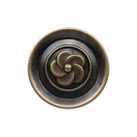 Brass Shank Button, gold color plated black 