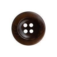 Conchas de palma botón con 4 agujeros, Esférico, diverso tamaño para la opción, color café, Vendido por UD
