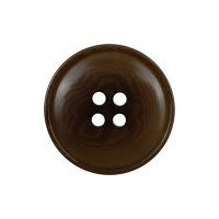 Palm Shells  Button, Round dark brown 