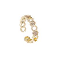 Brass Cuff Finger Ring, fashion jewelry & for woman, 18mm 