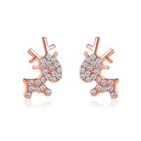Christmas Earrings, Alloy, plated, fashion jewelry 