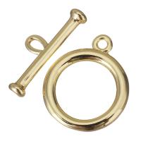 Brass Toggle Clasp, gold color plated  Approx 1.5mm 