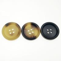4 Hole Resin Button, plated 