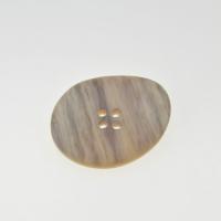 4 Hole Resin Button, plated 