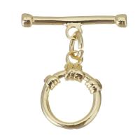Brass Toggle Clasp, gold color plated  