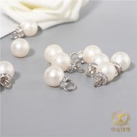 Plastic Zinc Alloy Pendants, Plastic Pearl, plated, fashion jewelry & DIY & for woman 