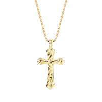 Sterling Silver Jewelry Necklace, 925 Sterling Silver, with 2.36 inch extender chain, Cross, plated, for woman Approx 15.55 Inch 
