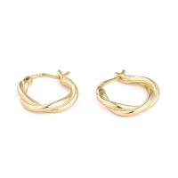 Sterling Silver Huggie Hoop Earring, 925 Sterling Silver, gold color plated, for woman 