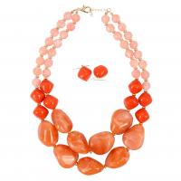 ABS Plastic Necklace, fashion jewelry & multilayer & for woman 510mm .07 Inch 
