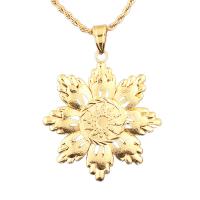 Brass Flower Pendants, fashion jewelry, gold 