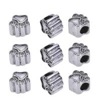 Stainless Steel European Large Hole Beads, Claw, blacken, 10mm 