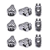 Stainless Steel European Large Hole Beads, Strawberry, blacken Approx 3.6mm 