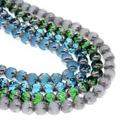 Round Crystal Beads, plated & DIY 8*8mm Approx 1mm 