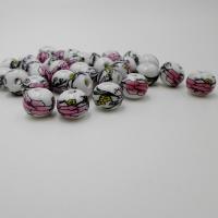Impression de porcelaine, perles, porcelaine, Rond, Placage, DIY, plus de couleurs à choisir, 12mm Vendu par sac
