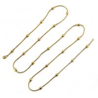 Brass Chain Necklace, gold color plated, for woman .46 Inch 