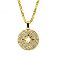 Rhinestone Zinc Alloy Necklace, fashion jewelry & with rhinestone, gold, 0.3cmX75cm 