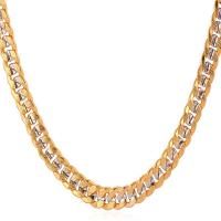 Brass Chain Necklace, fashion jewelry, gold, 60cm-6mm 