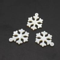 White Shell Pendants, Snowflake, natural, DIY, white, 20*19*2mm Approx 1mm 