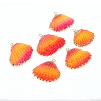 Natural Seashell Pendant, Shell, plated, DIY 33*21*11-25*20*9m Approx 2mm 