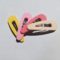 Hair Snap Clips, Plastic, with Iron, for children 