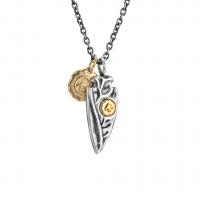 Titanium Steel Jewelry Necklace, fashion jewelry, silver color 