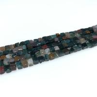 Natural Indian Agate Beads, Square, polished, DIY 