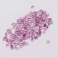 Gemstone Cabochons, Sapphire​, Round, polished, DIY & faceted, pink 