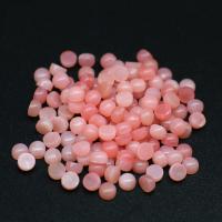 Gemstone Cabochons, Pink Opal, Round, polished, DIY, pink, 3mm 