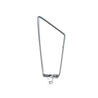 Stainless Steel Earring Drop Component, plated, hollow 