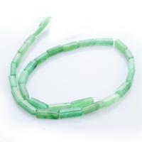 Green Aventurine Bead, Rectangle, polished, DIY, green 