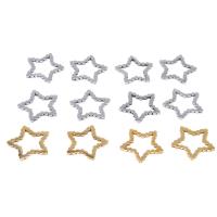 Stainless Steel Star Pendant, plated & DIY 15*15*1mm 