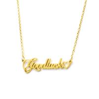 Titanium Steel Jewelry Necklace, fashion jewelry, golden, 4cmX1.2cm 