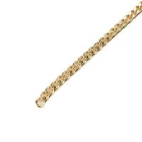 Aluminum Twist Oval Chain, gold color plated, DIY 
