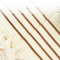 Brass Rope Chain, antique copper color plated, DIY 