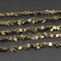 Brass Beading Chains, plated & DIY, metallic color plated, 2*1*1mm 