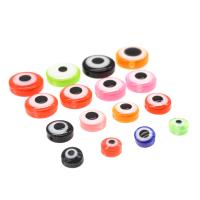 Perles en résine de mauvais œil, Rond, différentes couleurs et motifs pour le choix & DIY & normes différentes pour le choix, plus de couleurs à choisir Environ 1mm, Vendu par PC