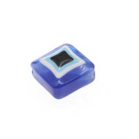 Böses Auge Harz Perlen, Quadrat, DIY, blau, 14*14mm, Bohrung:ca. 3mm, verkauft von PC