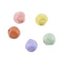 Perles de résine de couleur unie, Irrégulière, vernis au four, DIY, plus de couleurs à choisir, 18mm Vendu par sac