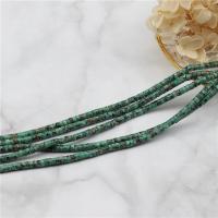 Naturelles perles Turquoise africaines, Plat rond, poli, DIY, vert Vendu par brin