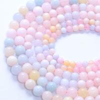 Morganit Perlen, rund, poliert, DIY & verschiedene Größen vorhanden, farbenfroh, verkauft von Tasche