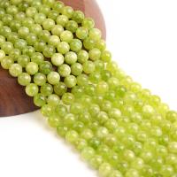 Perles péridot naturel, Olivine naturelle, Rond, poli, DIY & normes différentes pour le choix, vert Environ 15 pouce, Vendu par sac