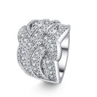Cubic Zirconia Micro Pave Brass Finger Ring, fashion jewelry & micro pave cubic zirconia 