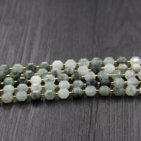 Rutilquarz Perlen, Rutilated Quarz, poliert, DIY & verschiedene Größen vorhanden & facettierte, grün, verkauft von Strang
